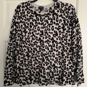 TORRID Leopard Cotton Button Front Cardigan